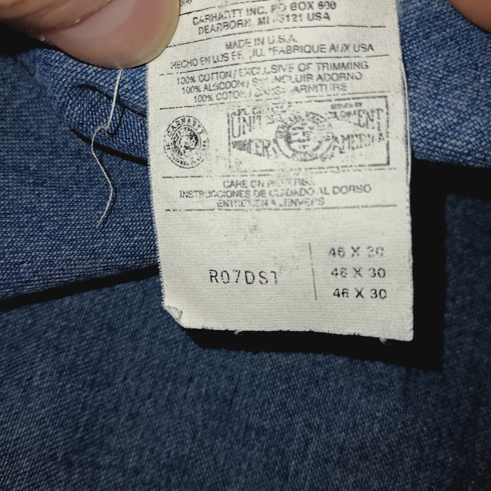 Carhartt over calls. 46x30